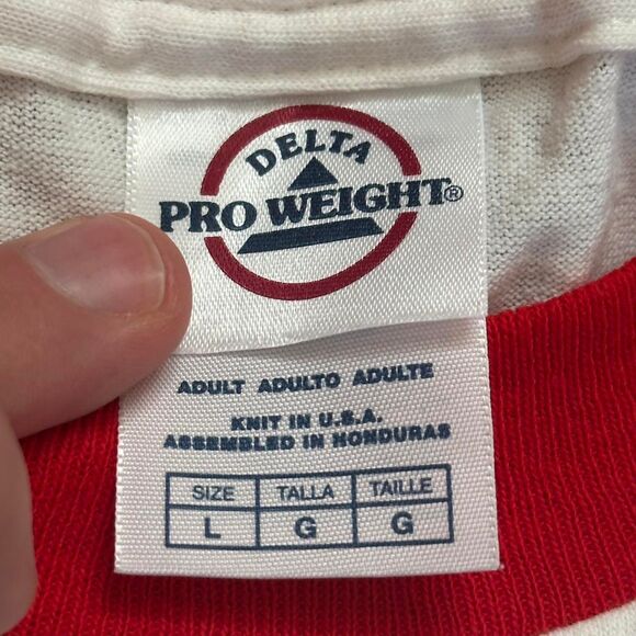 Early 2000’s Jesus Loves Pedro Napoleon Dynamite Parody Jesus Ringer T Shirt - Picture 3 of 3